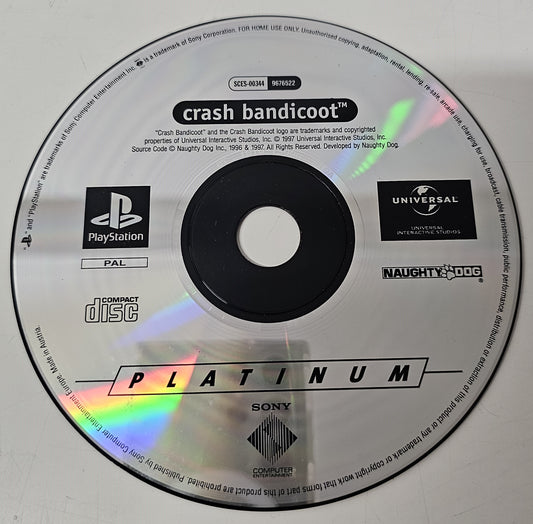 Playstation 1 PS1 Crash Bandicoot  (Disc only)