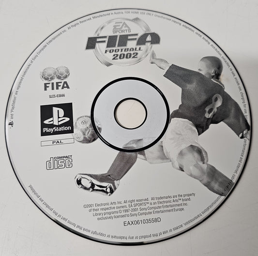 Playstation 1 PS1 Fifa 2002  (Disc only)