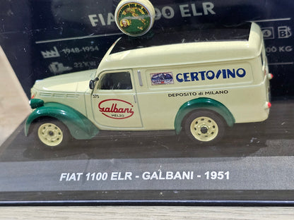 Diecat~Fiat 1100 ELR Galbani 1951 1/43 Altaya