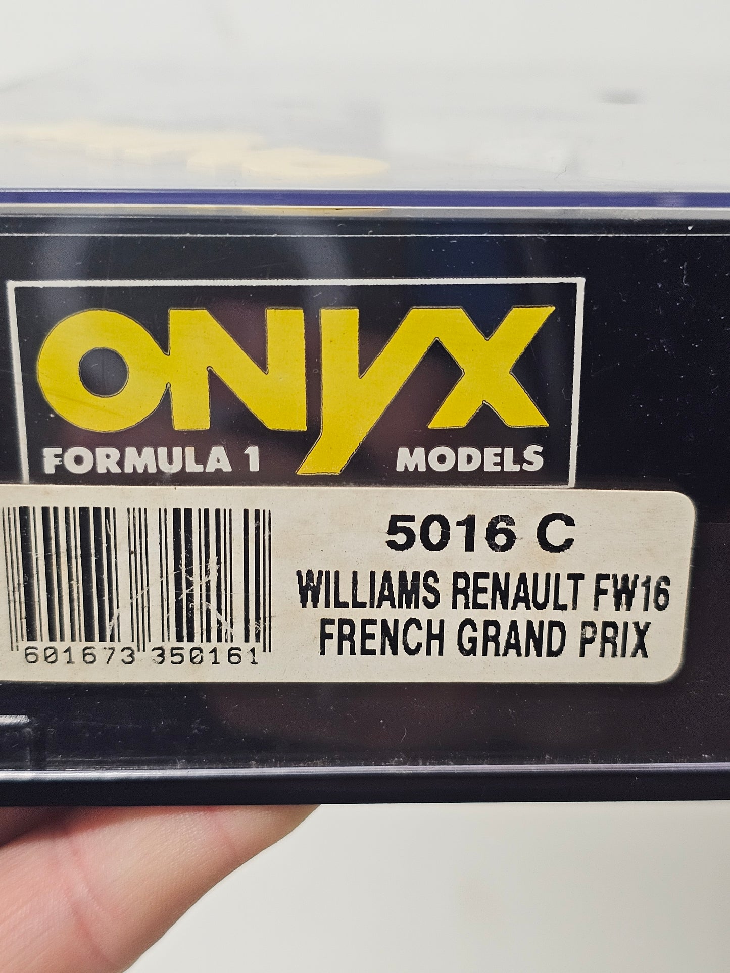 Onyx Formula 1 Williams Renault FW16 5016c French Grand Prix 1/24