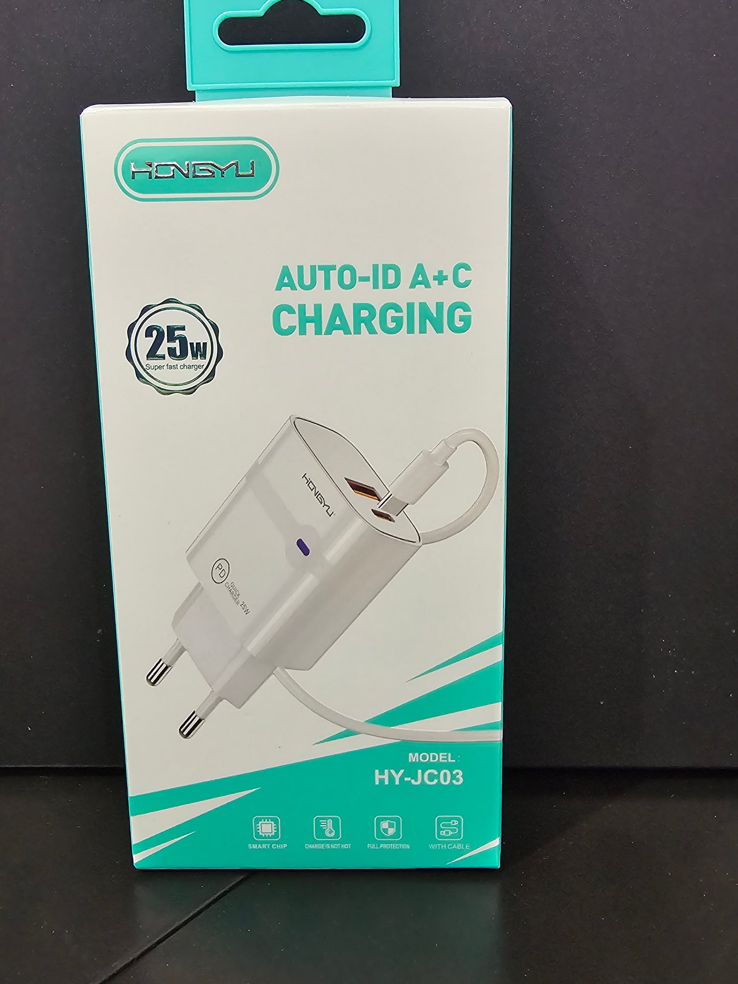 25W FASTCHARGER PD TYPE-C LIGHTNING 2USB