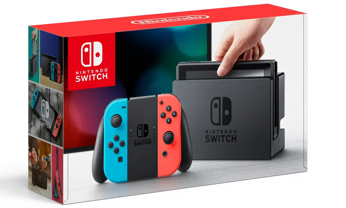 Consola Nintendo Switch + Neon Vermelho/Azul Joy-Con, Caixa- USADO (Grade A)