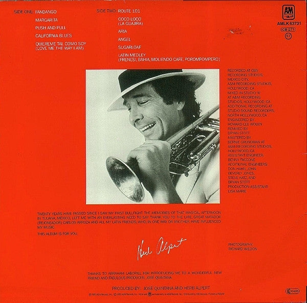 LP VINYL - Herb Alpert – Fandango - USADO