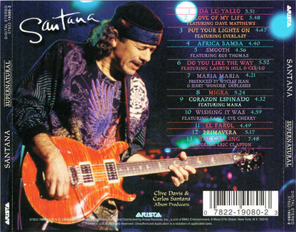 CD - Santana – Supernatural - USADO