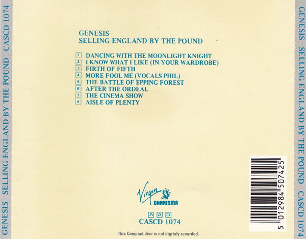 CD - Genesis – Selling England By The Pound - USADO