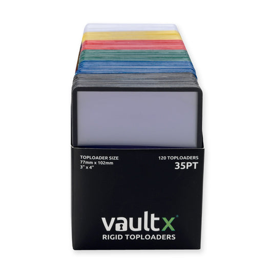 Vault X Seamless Rigid Toploaders 35pt (Colours) - 120 Pack