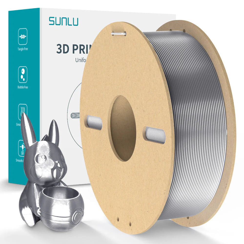 3dprint Sunlu - Silk PLA+  (Grey) - 1,75 mm - 1 kg