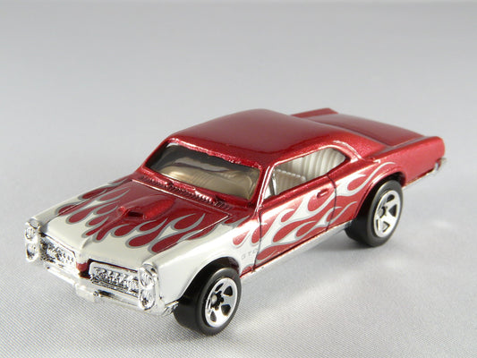 2007 '67 Pontiac GTO Metalflake Dark Red HOT WHEELS (LOOSE) - USADO