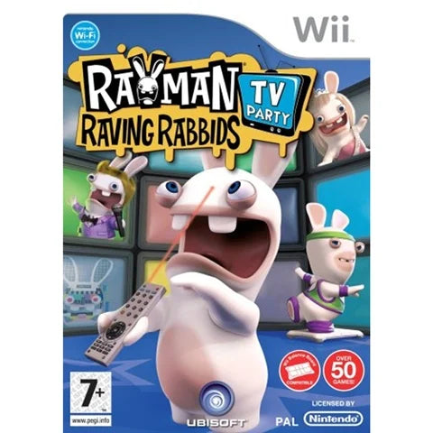 WII – RayMan (Ratving Rabbids) TV Party – Usado