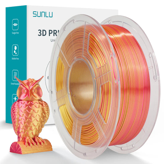 3dprint Sunlu - Silk PLA+ Dual (Red Gold) - 1,75 mm - 1 kg