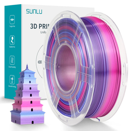 3dprint Sunlu - Silk PLA+ (Rainbow 02) - 1,75 mm - 1 kg