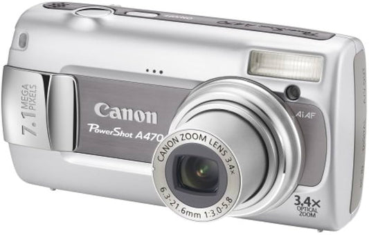 Digital Camera Canon PowerShot A470 Compact 7.1MP Digital Camera - usado