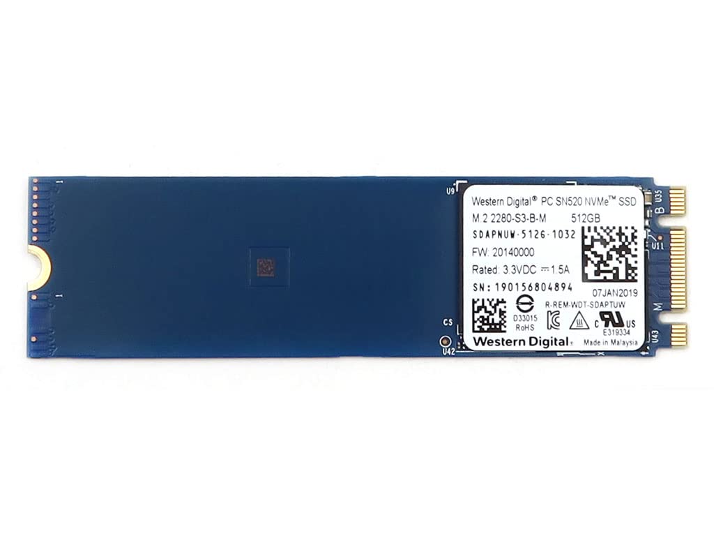 WD PC SN520 NVMe SSD 512 GB - Internal - M.2 2280 - USADO