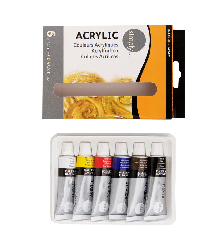 3DPRINT ACRYLIC PAINT DALER ROWNEY UK 6X 12ML