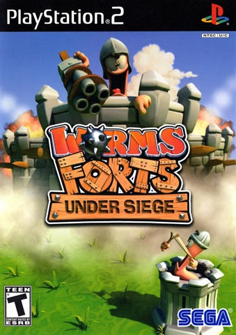 PS2 Worms Forts - Under Siege - Usado
