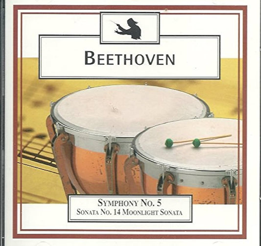 CD - BEETHOVEN - SYMPHONY NO.5 - SONATA NO.14 MOONLIGHT SONATA - USADO