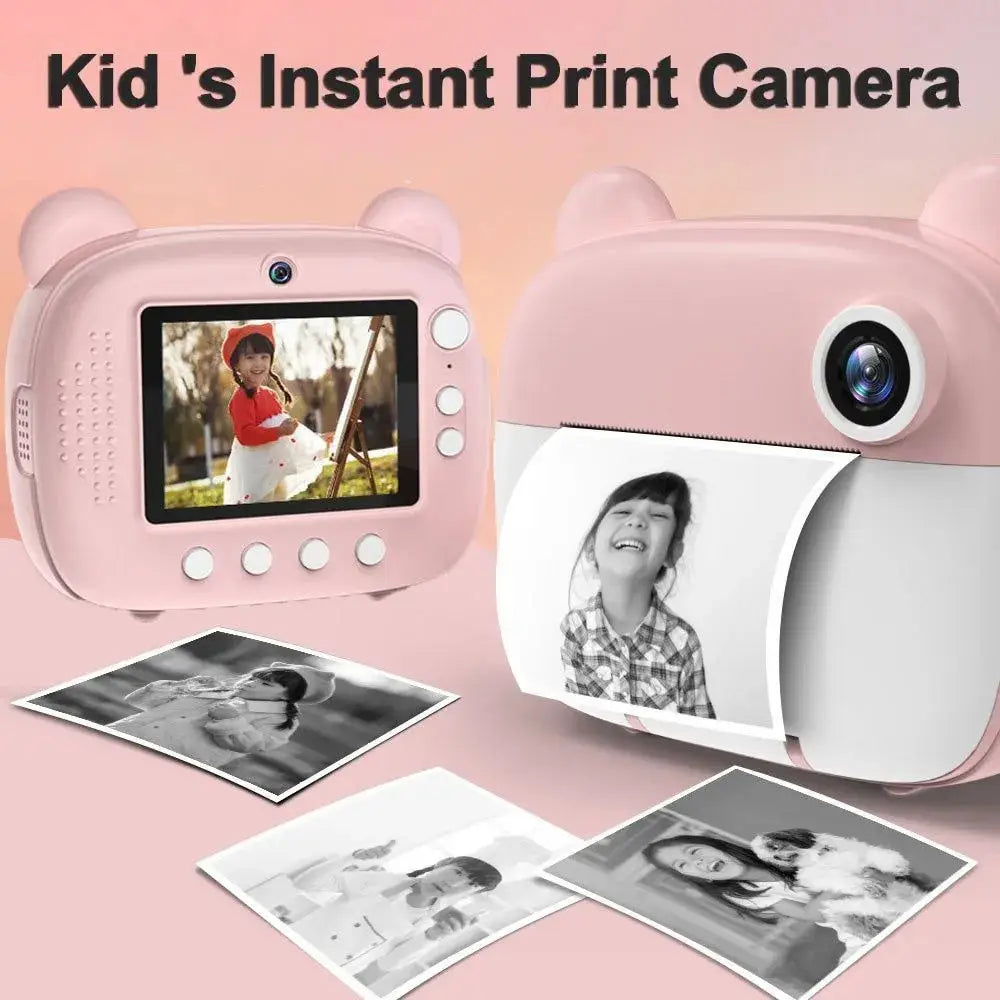 Kids camera with Printer Blue