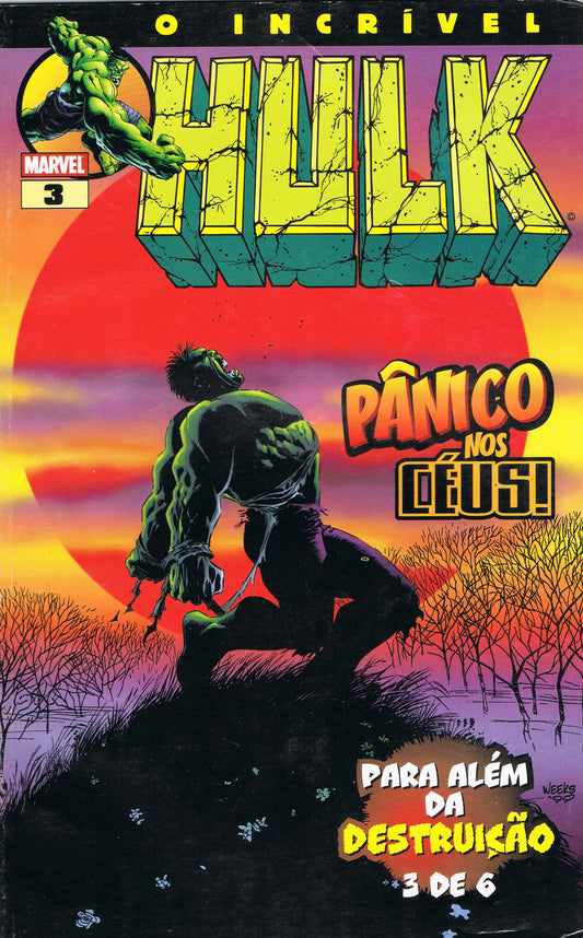 COMICS O Incrível Hulk nº3 - Pânico nos Céus! - Para Além Da Destruição 3 de 6 - USADO