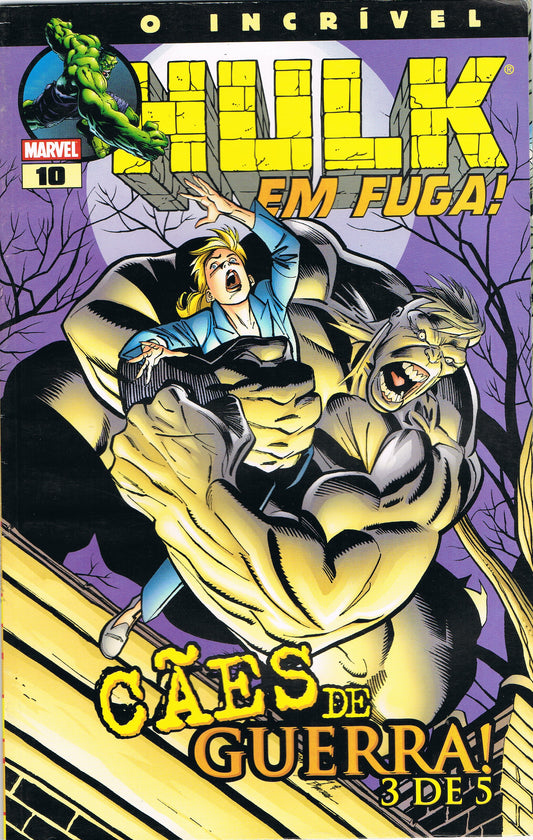 COMICS O Incrível Hulk Nº10 - Em Fuga! / Cães de Guerra 3 de 5 - USADO