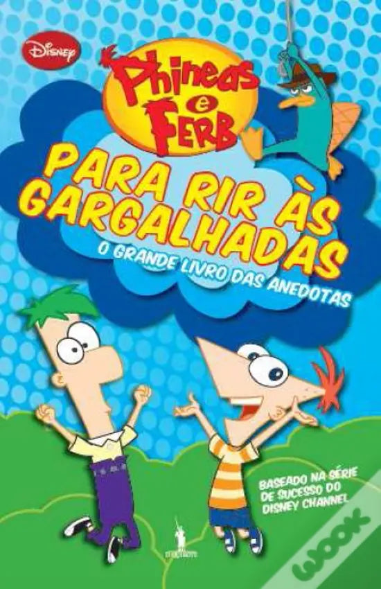 LIVRO - Phineas &amp; Ferb für Gargalhadas Das große Buch der Anedotas von Walt Disney - USADO