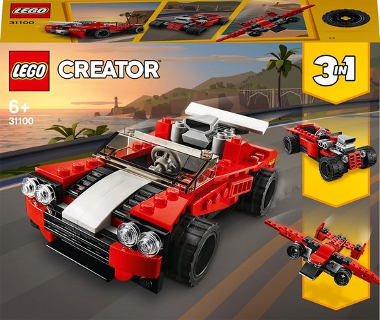 Sports Car 31100 | Creator 3-in-1 (No box, With instructions) - USADO