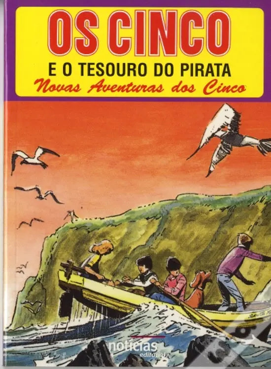 LIVRO - Os Cinco e o Tesouro do Pirata de Enid Blyton - USADO