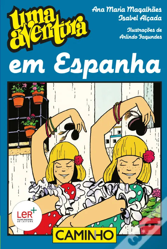 LIVRO - Uma Aventura em Espanha Volume 37 Livro 1 de Ana Maria Magalhães e Isabel Alçada - USADO