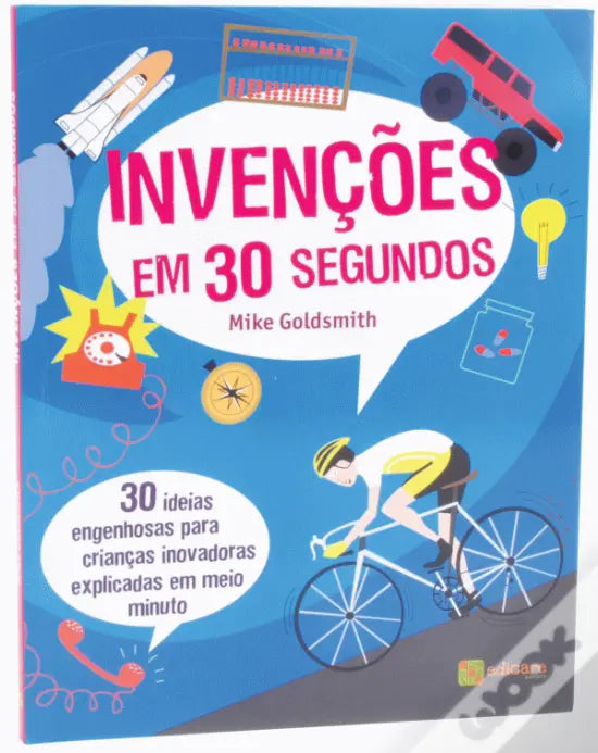 LIVRO - Invenções em 30 Segundos de Mike Goldsmith - USADO