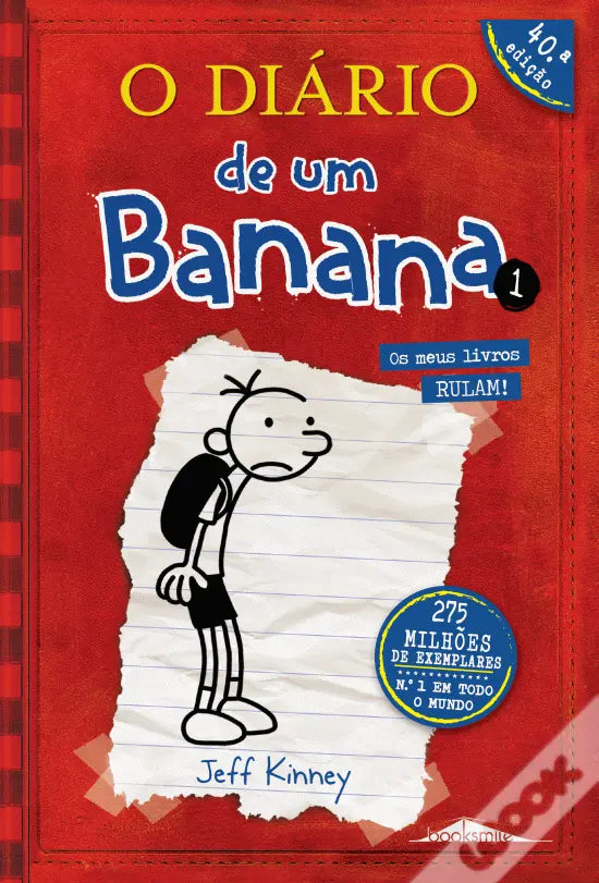 LIVRO - O Diário de um Banana 1 Um romance com cartoons de Jeff Kinney - USADO