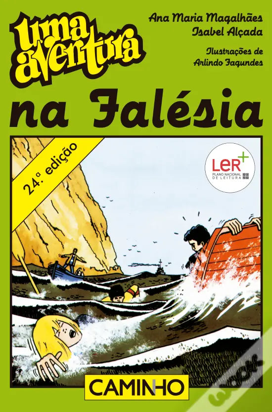 LIVRO - Uma Aventura na Falésia Volume 3 Livro 1 de Ana Maria Magalhães e Isabel Alçada - USADO