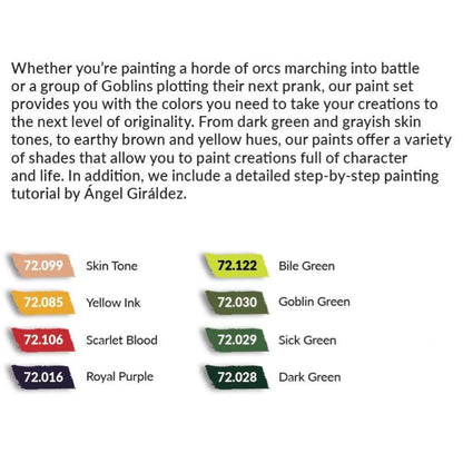 Vallejo Game Color Set - Orcs & Goblins