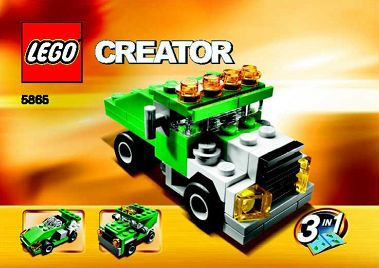 LEGO CREATOR MINI DUMPER 5865 3 IN 1  - USADO