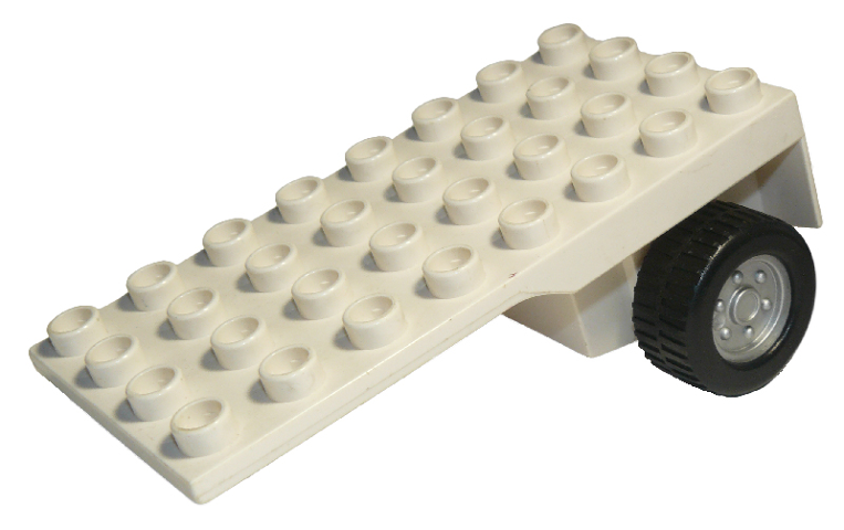 LEGO Duplo Trailer Flatbed 4 x 8 with Wheels (Packer) Item No: 59135 - USADO
