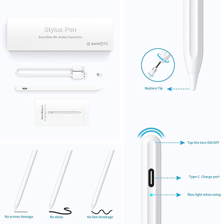 Universal stylus pen (ipensil compatible) IOS,  Android,  Windows