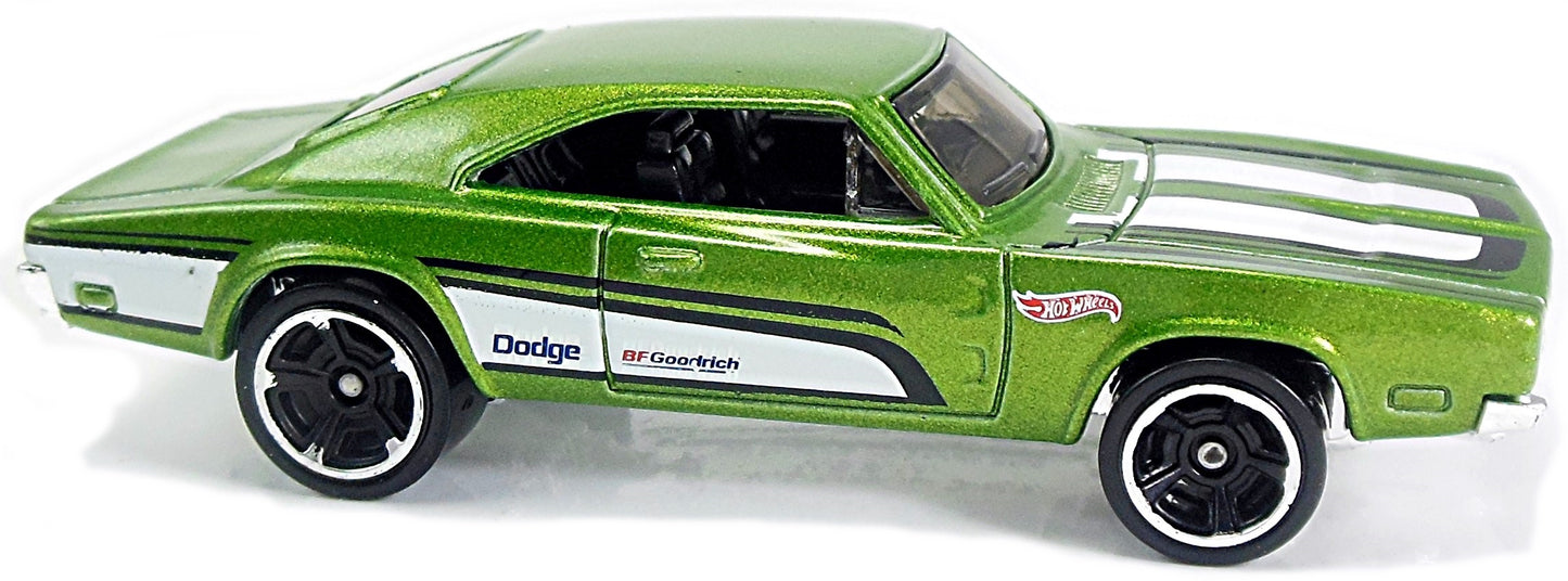 2014 HOT WHEELS '69 DODGE CHARGER 500 GREEN (loose) - USADO