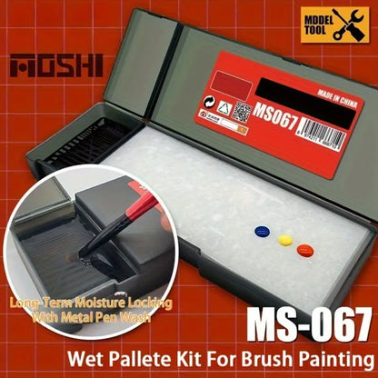 3DPRINT Wet Palette Kit for Brush Painting with Stainless Steel Washer, High-Density Nano Sponge, and Water-Conducting Paper