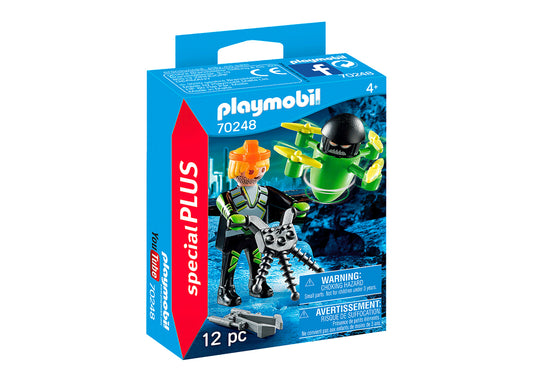 PLAYMOBIL PLUS Special Plus Agent with Drone  70248 - NOVO