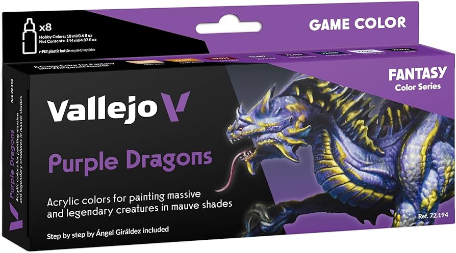 Vallejo Game Color Set - Purple Dragons