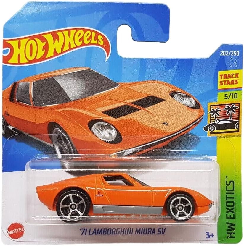 Hot Wheels - '71 Lamborghini Miura SV - Orange - HCV34 - HW Exotics