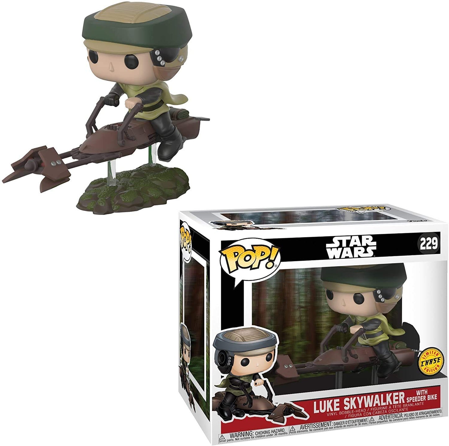 Funko POP! STAR WARS: Luke Skywalker With Speeder Bike