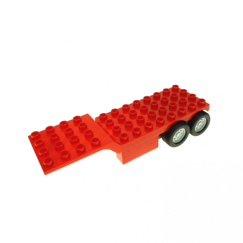 LEGO Duplo Trailer Four Rear Wheels (RED) bb0793c01pb01 - USADO