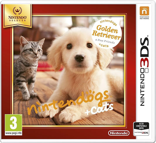 3DS Nintendogs & Cats Golden Retriever (SELECTION) - USADO