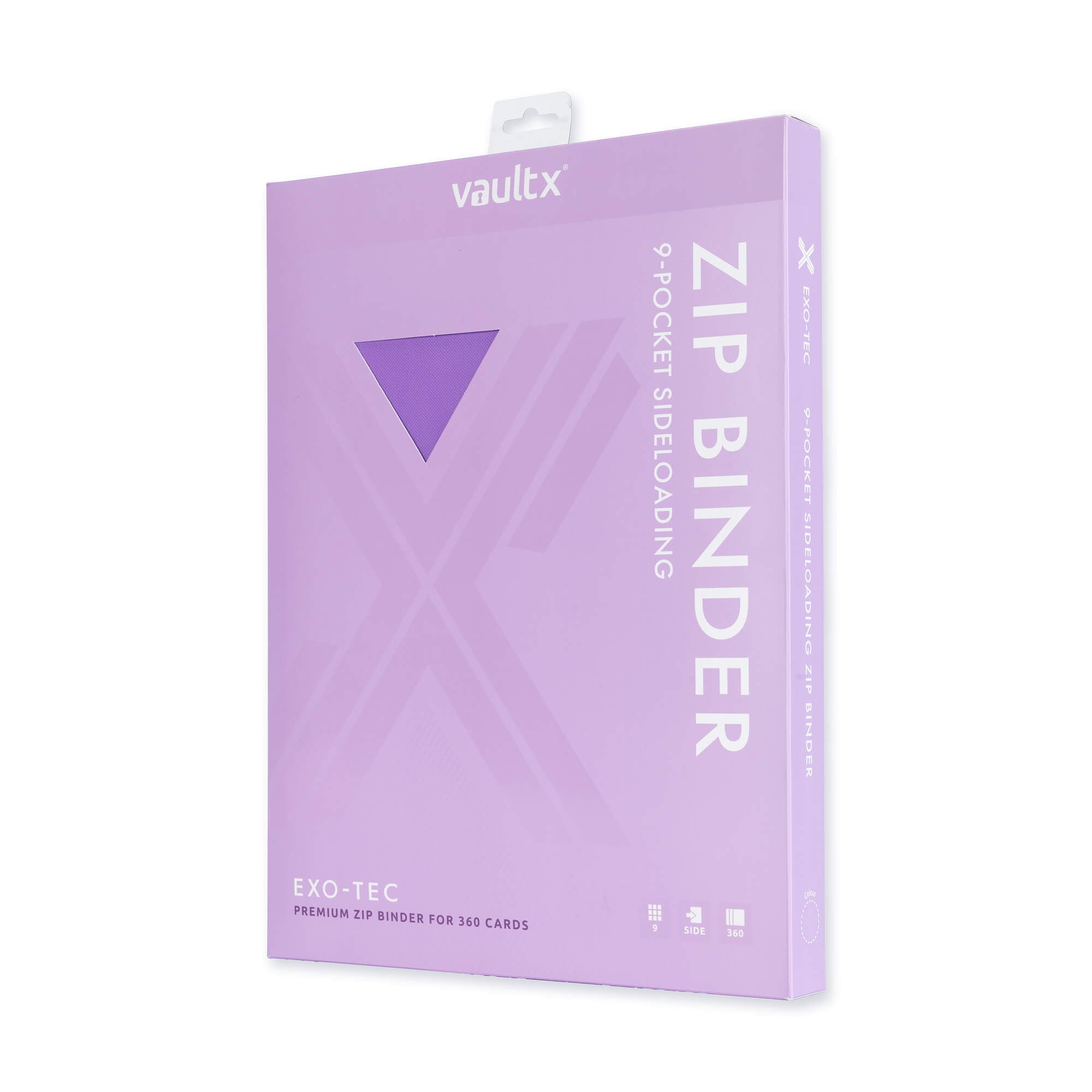 Vault X 9-Pocket Exo-Tec® Zip Binder - Just Purple
