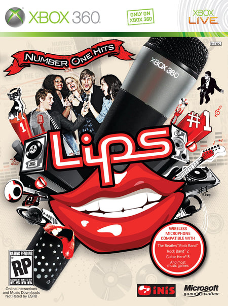 XBOX 360 Number One Hits: Lips - Usado