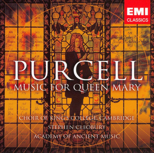 CD - Purcell* - Choir Of King's College, Cambridge*, Stephen Cleobury, Academy Of Ancient Music* – Music For Queen Mary - USADO