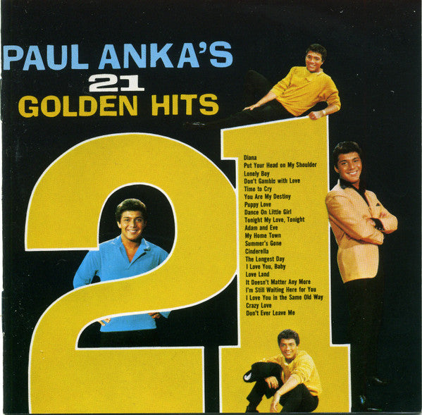 CD - Paul Anka – Paul Anka's 21 Golden Hits - USADO