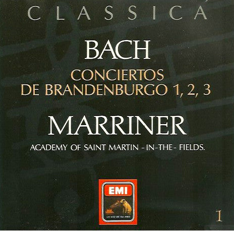 CD - Bach* : Marriner*, The Academy Of St. Martin-in-the-Fields – Conciertos De Brandenburgo - USADO