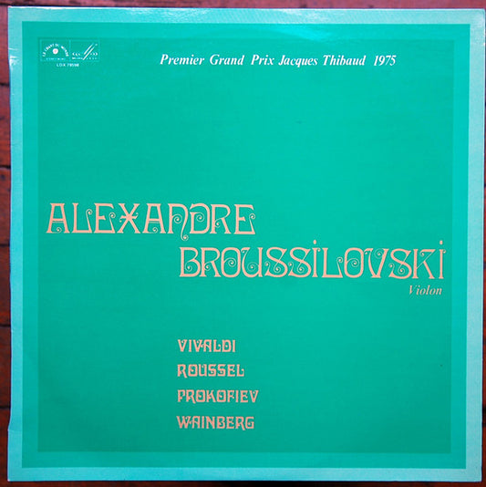 LP VINYL - Alexandre Broussilovski* – Vivaldi, Roussel, Prokofiev, Wainberg - USADO