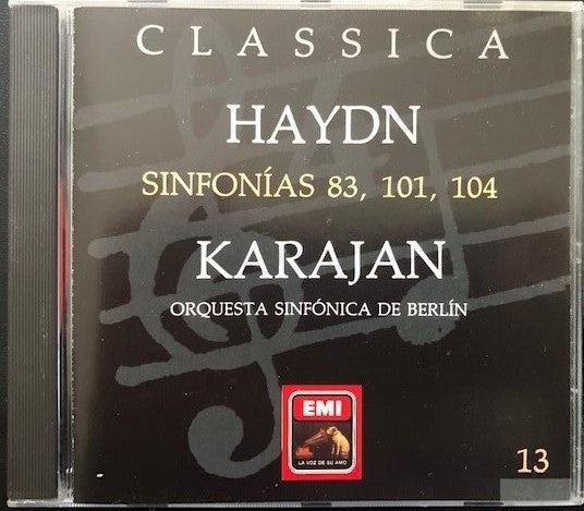 CD - Haydn* : Herbert von Karajan, Berliner Sinfonie Orchester – Sinfonias 83,101,104 - USADO