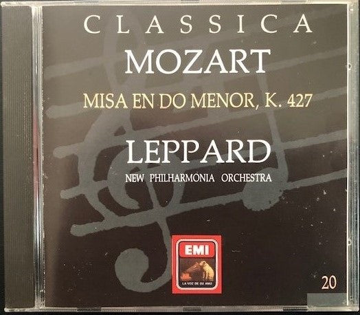 CD - Mozart* - Leppard*, New Philharmonia Orchestra – Misa En Do Menor K 427 - USADO